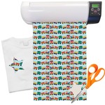 Trains Heat Transfer Vinyl Sheet (12"x18")