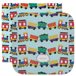Trains Facecloth / Wash Cloth (Personalized)