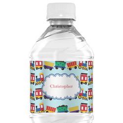 Trains Water Bottle Labels - Custom Sized (Personalized)