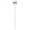 Trains White Plastic Stir Stick - Double Sided - Square - Single Stick