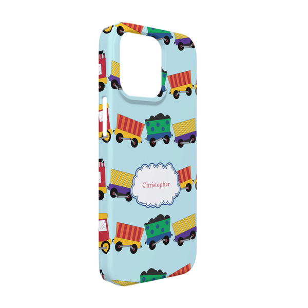 Custom Trains iPhone Case - Plastic - iPhone 13 Pro (Personalized)