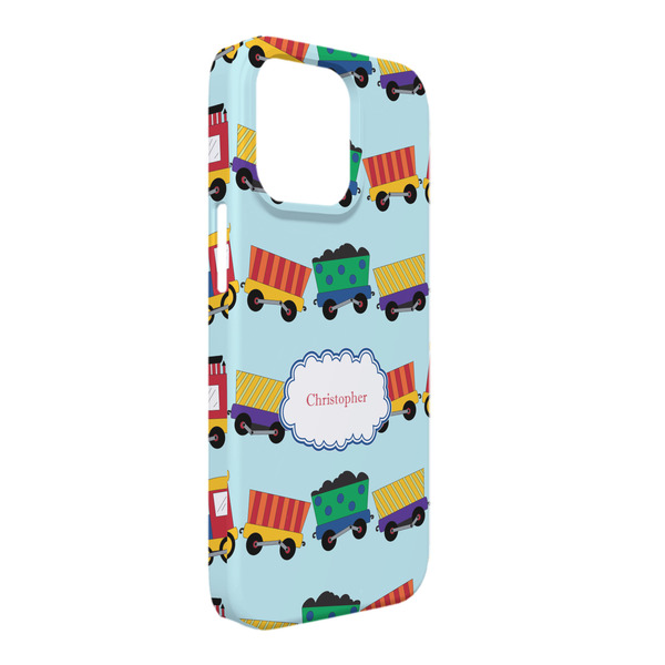 Custom Trains iPhone Case - Plastic - iPhone 13 Pro Max (Personalized)