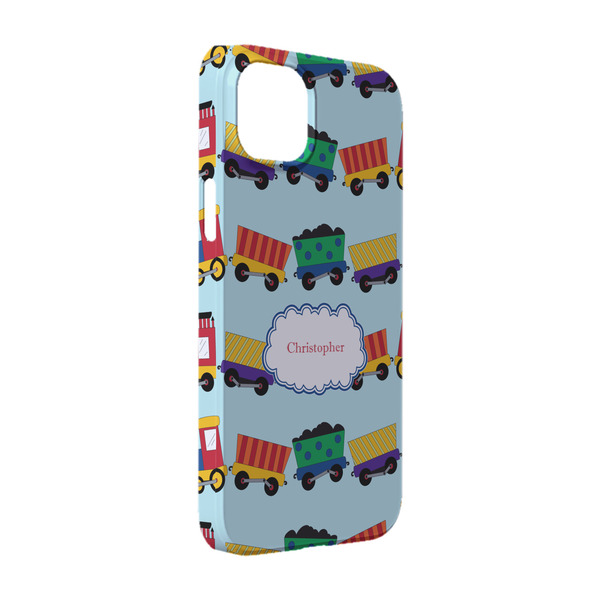 Custom Trains iPhone Case - Plastic - iPhone 14 (Personalized)