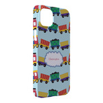 Trains iPhone Case - Plastic - iPhone 14 Plus (Personalized)