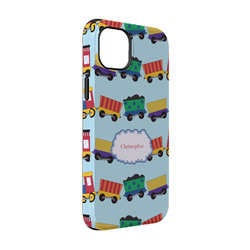 Trains iPhone Case - Rubber Lined - iPhone 14 (Personalized)
