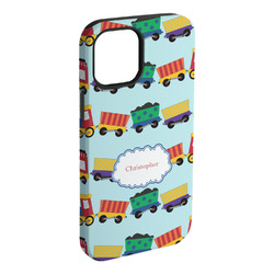 Trains iPhone Case - Rubber Lined (Personalized)