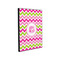 Pink & Green Chevron 11x14 Wood Print - Angle View