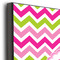 Pink & Green Chevron 11x14 Wood Print - Closeup