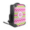 Pink & Green Chevron 15" Backpack - ANGLE VIEW