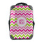 Pink & Green Chevron 15" Backpack - FRONT