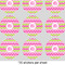 Pink & Green Chevron 2" Multipurpose Round Labels - Sheet