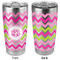 Pink & Green Chevron 20oz SS Tumbler - Full Print - Approval