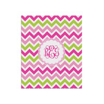 Pink & Green Chevron Poster - Matte - 20x24 (Personalized)