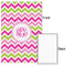 Pink & Green Chevron 20x30 - Matte Poster - Front & Back