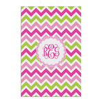 Pink & Green Chevron Posters - Matte - 20x30 (Personalized)