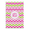 Pink & Green Chevron 20x30 - Matte Poster - Front View