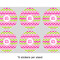 Pink & Green Chevron 3" Multipurpose Round Labels - Sheet