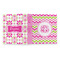 Pink & Green Chevron 3 Ring Binders - Full Wrap - 1" - OPEN OUTSIDE