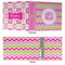 Pink & Green Chevron 3 Ring Binders - Full Wrap - 3" - APPROVAL