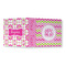 Pink & Green Chevron 3 Ring Binders - Full Wrap - 3" - OPEN OUTSIDE