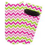 Pink & Green Chevron Adult Ankle Socks