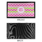 Pink & Green Chevron Bar Mat - Small - APPROVAL