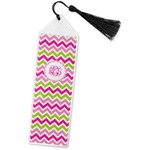 Pink & Green Chevron Book Mark w/Tassel (Personalized)