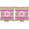 Pink & Green Chevron Burlap Pillow Approval