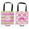 Pink & Green Chevron Car Bag - Apvl