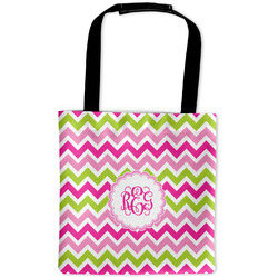 Pink & Green Chevron Auto Back Seat Organizer Bag (Personalized)