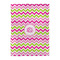 Pink & Green Chevron Comforter - Twin XL - Front