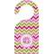 Pink & Green Chevron Door Hanger (Personalized)