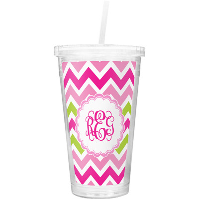 Double Wall Tumbler Straw, Glitter Drink Cup Straw