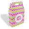 Pink & Green Chevron Gable Favor Box - Main