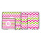 Pink & Green Chevron Gaming Mats - SIZE CHART