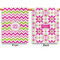 Pink & Green Chevron Garden Flags - Large - Double Sided - APPROVAL