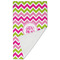 Pink & Green Chevron Golf Towel - Folded (Large)