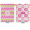 Pink & Green Chevron House Flags - Double Sided - APPROVAL