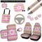 Pink & Green Chevron Interior Car Accessories