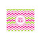 Pink & Green Chevron Jigsaw Puzzle 252 Piece - Front