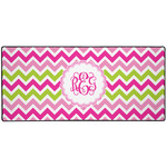 Pink & Green Chevron Gaming Mouse Pad (Personalized)