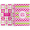 Pink & Green Chevron Large Hard Cover Journal - Apvl