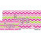 Pink & Green Chevron License Plate (Sizes)