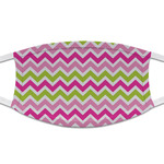 Pink & Green Chevron Cloth Face Mask (T-Shirt Fabric)