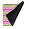 Pink & Green Chevron Medium Gaming Mats - FRONT W/FOLD