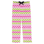 Pink & Green Chevron Mens Pajama Pants - 2XL