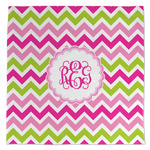 Pink & Green Chevron Microfiber Dish Towel (Personalized)