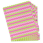 Pink & Green Chevron Binder Tab Divider - Set of 5 (Personalized)