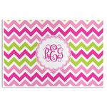 Pink & Green Chevron Disposable Paper Placemats (Personalized)