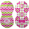 Pink & Green Chevron Peanut Shaped Burps - Approval